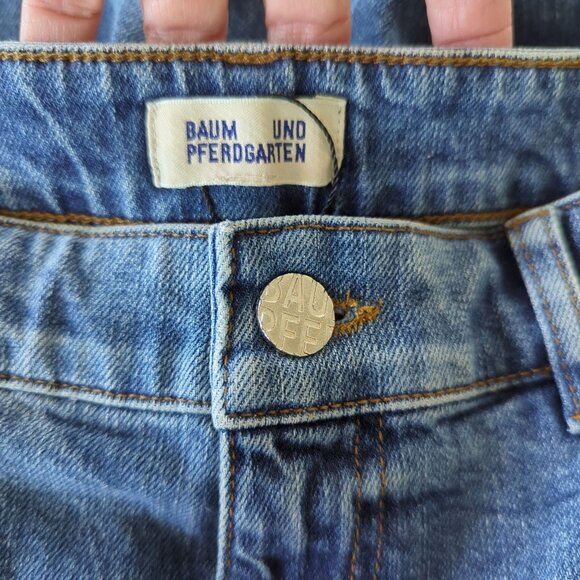 BAUM UND PFERDGARTEN Wide Leg High Waist Nini Women's Jeans sz 36 Sz 8 - Picture 8 of 16